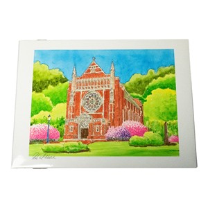 Rich Mitchell Cannon Memorial Chapel Water Color Painting - main view