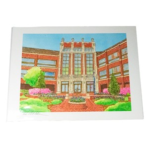 Rich Mitchell Gottwald Center Water Color Painting - main view