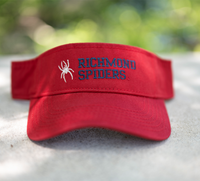 Legacy Visor with Mascot Richmond Spiders in Red