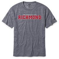 League Repreve Tee with University of Richmond in Fall Navy