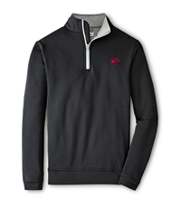 Peter Millar 1/4 Zip Black with Mascot UR