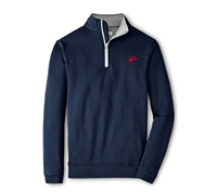 Peter Millar 1/4 Zip Navy with Mascot UR