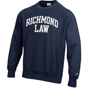 Champion Reverse Weave Crew Richmond Law in Navy