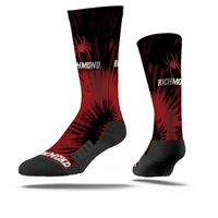 Strideline Athletic Sock Red & Navy Tie Dye