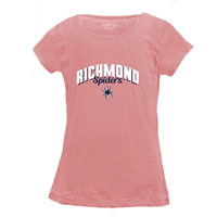 Garb Youth Tee with Richmond Spiders Mascot in Pink
