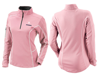 Columbia Ladies Omni-Wick 1/4 Zip Mascot Richmond Pink
