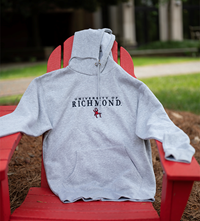 Blue 84 Hoodie with University of Richmond Mascot Embroidered in Grey