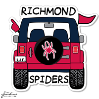 Image of Jardine 2 Inch Richmond Spiders Jeep Sticker