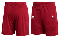Adidas Sideline Knit Shorts with Mascot Richmond Red