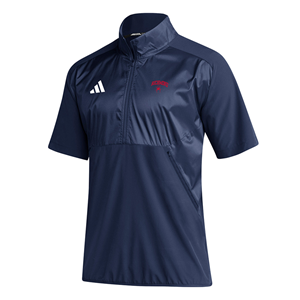 Adidas Half Zip Short Sleeve Jacket -  navy