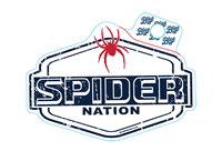 Blue 84 Mascot Spider Nation Sticker