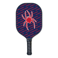 Jardine Pickleball Paddle with Mascot in Navy and Red