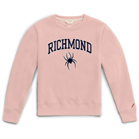 League Youth Essential Fleece Crew with Richmond Mascot Dusty Rose