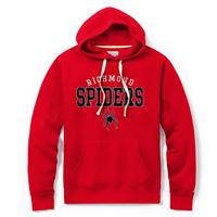 Legacy Stadium Hood with Richmond Spiders Mascot in Red