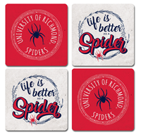 Legacy Set of Four Coasters Life is Better as a Spider