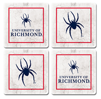 Legacy Set of Four Coasters Mascot University of Richmond