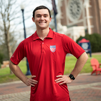 Antigua Polo University of Richmond Crest Embroidery in Red