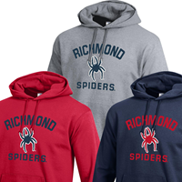 Champion Eco Powerblend Hoodie Embroidered with Richmond Mascot Spiders