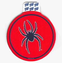 Blue 84 Mascot in Circle Red Sticker