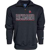 Blue 84 1/4 Zip with Richmond and Mini Mascot on Chest