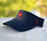 Zephyr Visor with Red Mascot in Navy