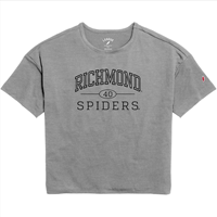 League Ladies All Day Comfort Tee with Richmond 40 Spiders in Grey