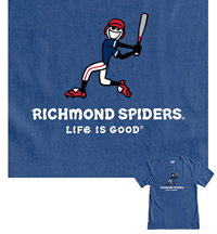 Blue 84 Life is Good Jake Baseball Tee in Royal Blue