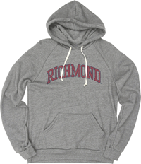 Blue 84 Hoodie with Distressed Richmond Over Chest in Grey