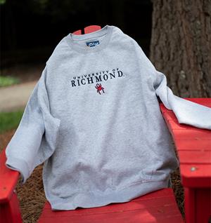 Blue 84 Crew with University of Richmond Mascot Embroidered