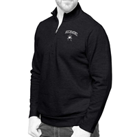 Antigua Gambit 1/4 Zip with Richmond Mascot in Black