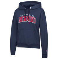 Champion Ladies Hoodie with University of Richmond in Navy
