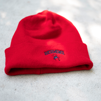 Zephyr Colorado Collection Knit Cap with Richmond Mascot in Red