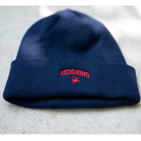 Zephyr Colorado Collection Knit Cap with Richmond Mascot in Navy