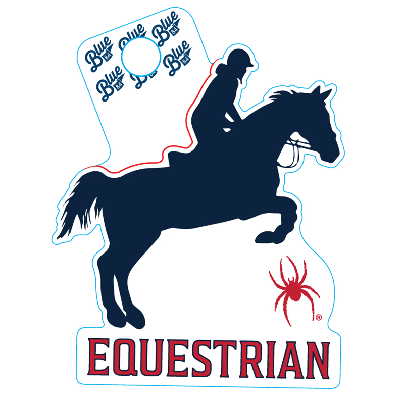 Blue 84 Equestrian Sticker