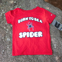 Colosseum Toddler Tee Born to be a Spider in Red