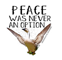 Blue 84 Triceragoose Peace was Never an Option Sticker