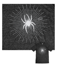 Image of Blue 84 Tri-Blend Tee with Radiant Mascot in Grey