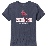 League Tri-Blend Tee with Mascot Richmond Football in Navy