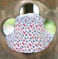 Legacy Saturday Bucket Hat with Mascots and UR in White