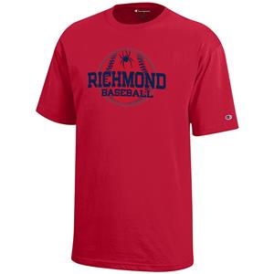 Champion Youth Tee with Richmond Mascot Spiders Baseball