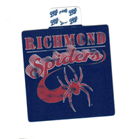 blue 84 Richmond Spiders Mascot Vintage Square Sticker