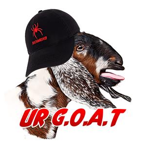 Blue 84 UR G.O.A.T Sticker