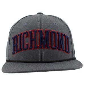 Zephyr Snapback Flat Cap with Richmond in Grey