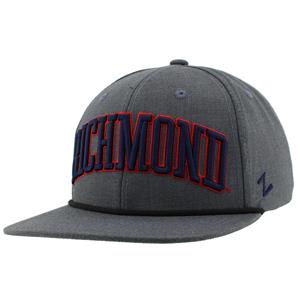 Zephyr Snapback Flat Cap with Richmond in Grey