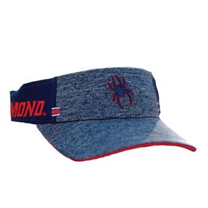 Image of Zephyr Polyester Visor with Mascot in Grey