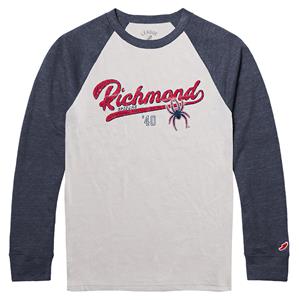 League Victory Falls Baseball Long Sleeve with Richmond Spiders 40 Mascot