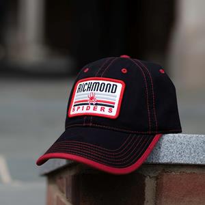 Legacy Game Day Cap Trucker Patch with Richmond Mascot Spiders in Black and Red