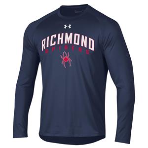 Under Armour Athletic Long Sleeve Tee Richmond Spiders Mascot in Navy - main view