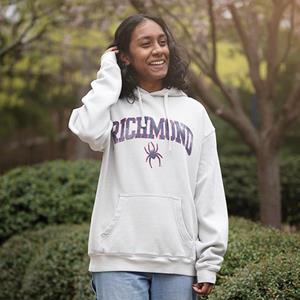 Blue 84 Hoodie with Richmond Over Mascot in Grey -  1