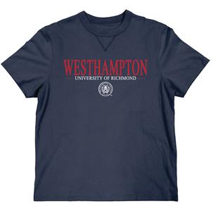 Image of Blue 84 Sanded Puff Print WestHampton Tee